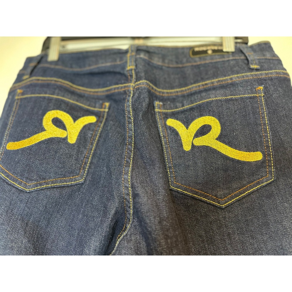 Rocawear Y2K Streetwear Embroidered Logo Jeans Sz:16 Blue Bootcut Cotton Urban